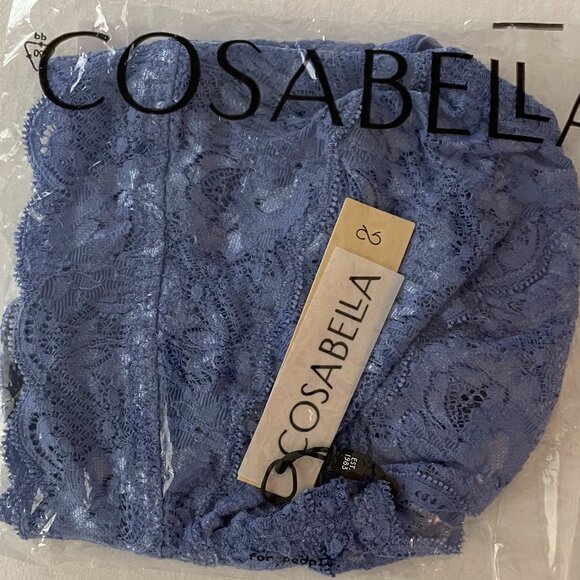 COSABELLA Never Say Never Sweetie Soft Bra Bralette in Portofino Blue Size L NWT - Picture 6 of 6